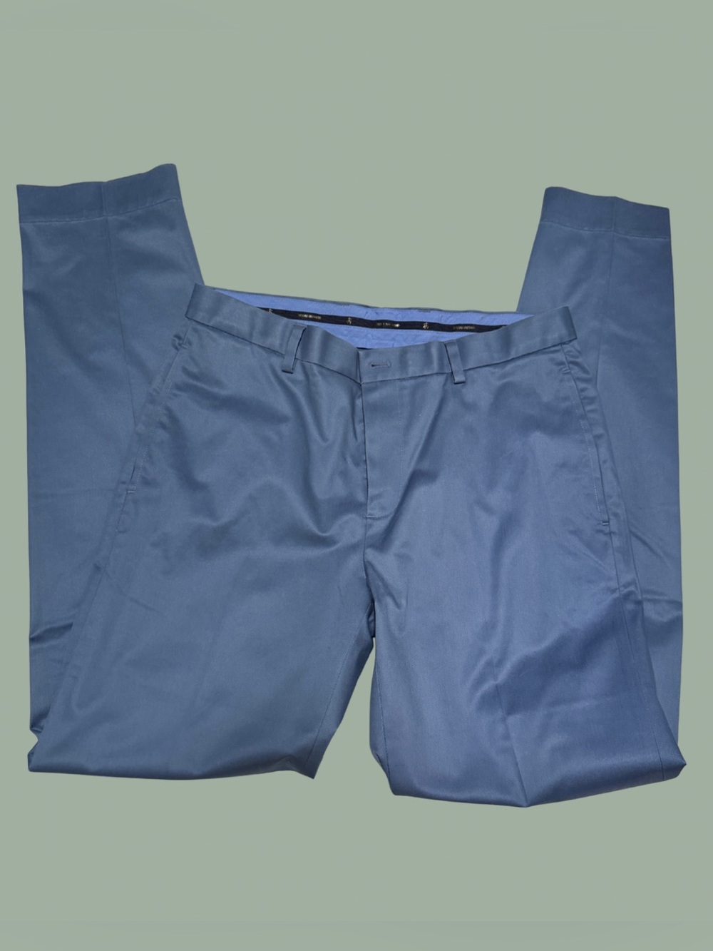 Brooks Brothers Blue Men's Dress Pants - Flat Front